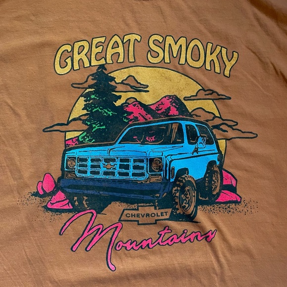 Chevrolet Great Smokey Mountains Graphic Tee NEW - Picture 1 of 4